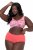 Ulla Popken 827465 Shorties en dentelle lot de 3 Rose - Culottes - 
