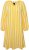 Ulla Popken 827653 Robe rayée Jaune - Robes midi - Robes midi grande taille