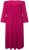 Ulla Popken 827740 Robe en jersey à manches 3/4 Rose - Robes midi - Robes midi grande taille