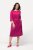 Ulla Popken 827740 Robe en jersey à manches 3/4 Rose - Robes midi - Robes midi grande taille