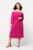 Ulla Popken 827740 Robe en jersey à manches 3/4 Rose - Robes midi - Robes midi grande taille