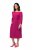 Ulla Popken 827740 Robe en jersey à manches 3/4 Rose - Robes midi - Robes midi grande taille