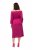 Ulla Popken 827740 Robe en jersey à manches 3/4 Rose - Robes midi - Robes midi grande taille