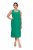 Ulla Popken 827908 Robe en jersey sans manches Vert - Robes en jersey - 