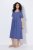 Ulla Popken 827920 Robe en jersey à manches courtes Bleu - Robes en jersey - 