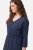 Ulla Popken 829143 Robe chemise Bleu marine - Robes chemise - 