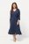 Ulla Popken 829143 Robe chemise Bleu marine - Robes chemise - 