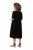 Ulla Popken 829837 Robe en lin mélangé à manches courtes Noir - Robes d'été - Robes d'été grande taille