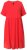 Ulla Popken 829837 Robe en lin mélangé à manches courtes Rouge - Robes d'été - Robes d'été grande taille