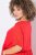 Ulla Popken 829837 Robe en lin mélangé à manches courtes Rouge - Robes d'été - Robes d'été grande taille