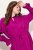 Ulla Popken 830615 Robe à manches longues et volants Lilas - Robes midi - Robes midi grande taille