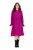 Ulla Popken 830615 Robe à manches longues et volants Lilas - Robes midi - Robes midi grande taille