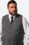 Men+ 668 Madrid Gilet de costume Anthracite - Costumes - Costumes grandes tailles 