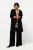 Ulla Popken 830749 Blazer ouvert plissé à larges revers Noir - Blazers - Blazers grande taille pour femme