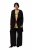 Ulla Popken 830749 Blazer ouvert plissé à larges revers Noir - Blazers - Blazers grande taille pour femme