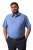 Men+ 758 Chemise business manches courtes à col ouvert Bleu clair - Chemises - Chemises Grandes Tailles Hommes