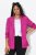Ulla Popken 830767 Blazer effet froissé Magenta - Blazers - Blazers grande taille pour femme