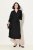 Ulla Popken 831004 Robe mi-longue à manches longues Noir - Robes maxi - Robes maxi grande taille