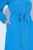 Ulla Popken 831004 Robe mi-longue à manches longues et col V Bleu roi - Robes midi - Robes midi grande taille