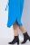 Ulla Popken 831004 Robe mi-longue à manches longues et col V Bleu roi - Robes midi - Robes midi grande taille
