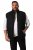 Men+ 578 Gilet matelassé à col montant Noir - Vestes - Vestes Homme Grandes Tailles