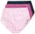 Ulla Popken 831866 Culottes taille haute en dentelle lot de 3 Bleu marine - Culottes - 