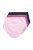 Ulla Popken 831866 Culottes taille haute en dentelle lot de 3 Bleu marine - Culottes - 