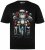 Men+ 148 T-shirt bellyfit Père Noël à moto Noir - T-shirts - T-shirts Homme Grande Taille