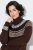 Ulla Popken 832670 Robe en maille imprimée à col roulé Multicolore - Robes - Robes pour toutes les tailles