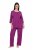 Ulla Popken 833660 Pyjama Violet - Pyjamas/vêtements de détente - 