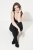 Ulla Popken 833809 Collant à imprimé animal Noir - Collants & chaussettes - 