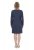 Ulla Popken 834371 Robe sweat rayée Bleu marine - Robes sweat - 