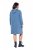 Ulla Popken 834536 Robe sweat à capuche Bleu denim - Robes sweat - 