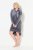 Ulla Popken 834550 Robe à manches longues et capuche Anthracite - Robes sweat - 