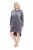 Ulla Popken 834550 Robe à manches longues et capuche Anthracite - Robes sweat - 