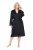 Ulla Popken 834837 Peignoir kimono en dentelle Noir - Robes de chambre & peignoirs - 