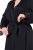 Ulla Popken 834837 Peignoir kimono en dentelle Noir - Robes de chambre & peignoirs - 