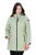 Ulla Popken 835132 Veste technique HYPRAR trapèze à capuche amovible Vert sauge clair - Vestes - Vestes femme grande taille