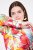 Ulla Popken 835230 Blazer fleuri en coton Rouge - Blazers - Blazers grande taille pour femme