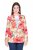 Ulla Popken 835230 Blazer fleuri en coton Rouge - Blazers - Blazers grande taille pour femme