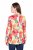 Ulla Popken 835230 Blazer fleuri en coton Rouge - Blazers - Blazers grande taille pour femme