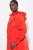 Ulla Popken 835277 Manteau long déperlant à capuche Rouge - Manteaux - Manteaux femme grande taille