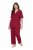 Ulla Popken 835397 Pyjama à manches courtes et col chemise Lilas - Pyjamas/vêtements de détente - 