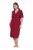 Ulla Popken 835400 Chemise de nuit à manches courtes à col chemise Lilas - Chemises de nuit - 