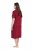 Ulla Popken 835400 Chemise de nuit à manches courtes à col chemise Lilas - Chemises de nuit - 