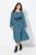 Ulla Popken 835713 Robe fleurie Bleu marine - Robes maxi - Robes maxi grande taille