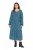 Ulla Popken 835713 Robe fleurie Bleu marine - Robes maxi - Robes maxi grande taille