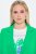 Ulla Popken 836165 Blazer long à manches 3/4 Vert - Blazers - Blazers grande taille pour femme