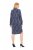 Ulla Popken 837069 Robe fleurie Bleu marine - Robes midi - Robes midi grande taille
