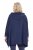 Ulla Popken 837190 Poncho d'intérieur à capuche Violet foncé - Pyjamas/vêtements de détente - 